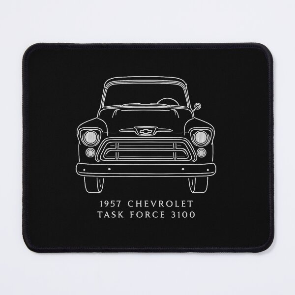 Item preview, 1957 Chevy 3100 Task Force – Vintage Front View Truck Line Art designed and sold by TheArtOfCar.