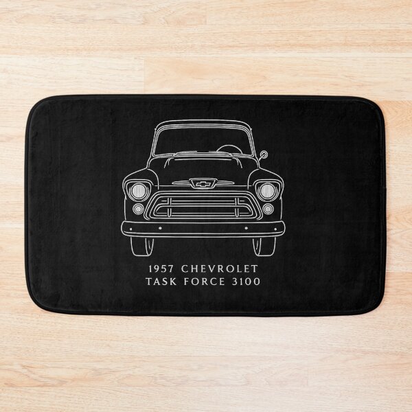 Item preview, 1957 Chevy 3100 Task Force – Vintage Front View Truck Line Art designed and sold by TheArtOfCar.