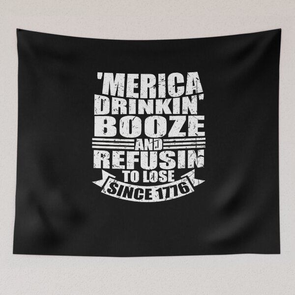 Item preview, Merica Drinking Booze And Refusin to Lose designed and sold by TeeTimeGuys.