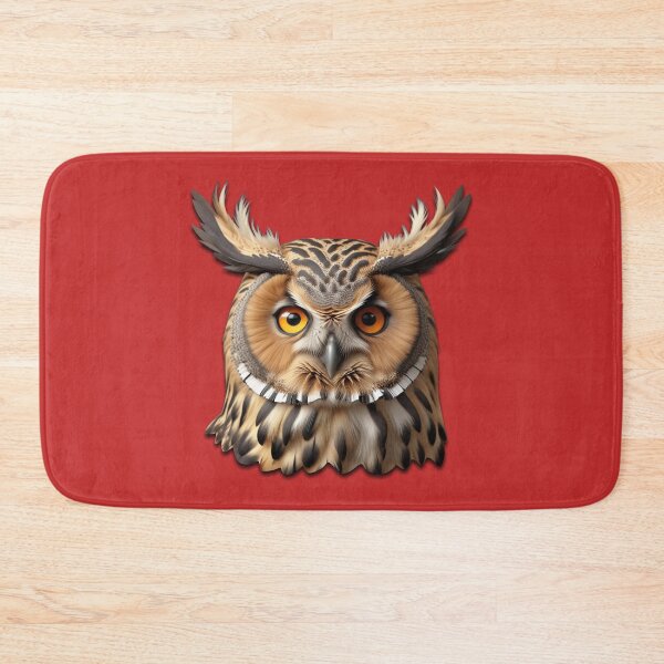 Item preview, OWL HEAD (#C42A2A) designed and sold by Marlon Oseguera.