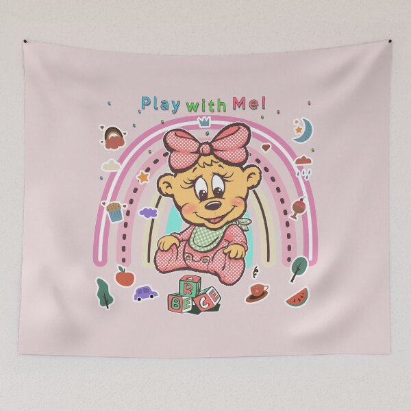 Item preview, adorable baby teddy bear wants to play designed and sold by hayrpictures.
