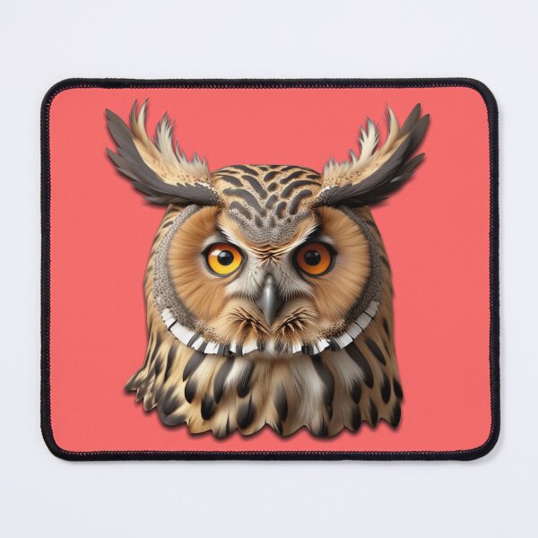 Item preview, OWL HEAD (#FF6666) designed and sold by Marlon Oseguera.