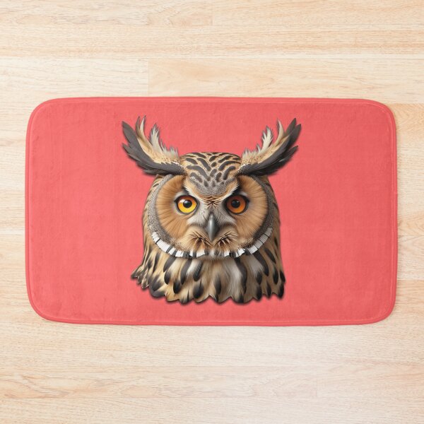 Item preview, OWL HEAD (#FF6666) designed and sold by Marlon Oseguera.