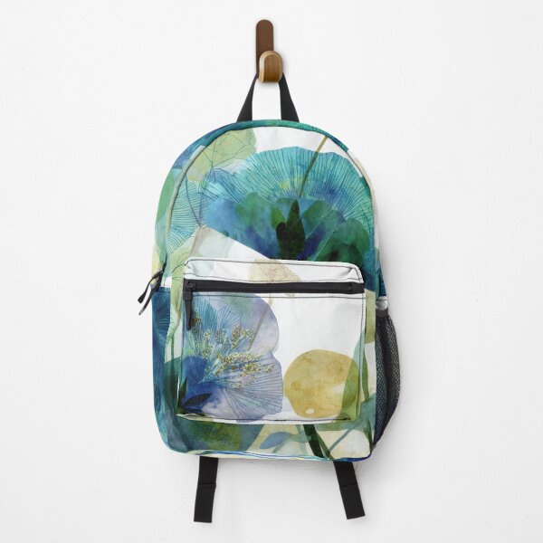 Item preview, Ethereal Blue and Green Floral on White designed and sold by dawnleblanc55.