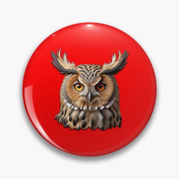 Item preview, OWL HEAD (#FF0000) designed and sold by Marlon Oseguera.
