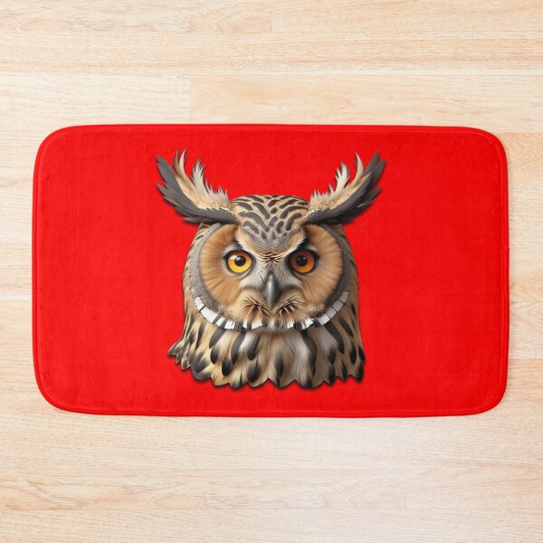 Item preview, OWL HEAD (#FF0000) designed and sold by Marlon Oseguera.