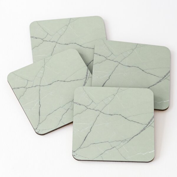 Item preview, A light green marble surface with dark gray and white fracture lines designed and sold by homydesign.