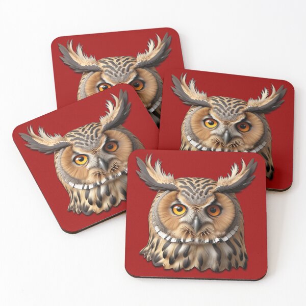 Item preview, OWL HEAD (#990000) designed and sold by Marlon Oseguera.