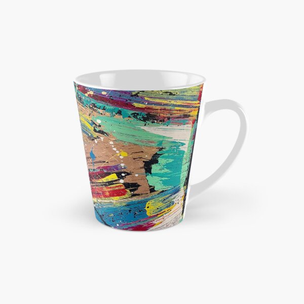 Item preview, "Torn" Gold, teal, purple, blue, pink & yellow abstract art designed and sold by IICents.