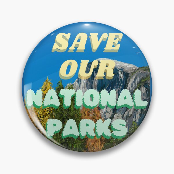 Item preview, SAVE OUR NATIONAL PARKS poster sticker  designed and sold by Creative Liberty Designs.