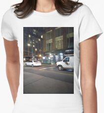 Van, #Van, Manhattan, #Manhattan, New York, #NewYork, NYC, #NYC, New York City, #NewYorkCity Women's Fitted T-Shirt