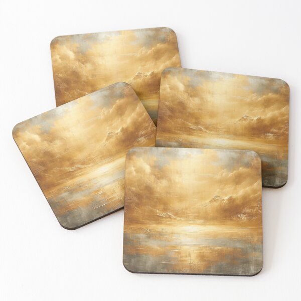 Item preview, Abstract golden texture with dynamic brush strokes and luminous effects designed and sold by homydesign.
