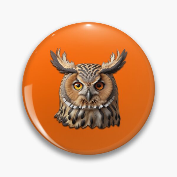 Item preview, OWL HEAD (#FF6600) designed and sold by Marlon Oseguera.