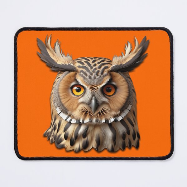 Item preview, OWL HEAD (#FF6600) designed and sold by Marlon Oseguera.