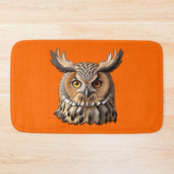 Item preview, OWL HEAD (#FF6600) designed and sold by Marlon Oseguera.