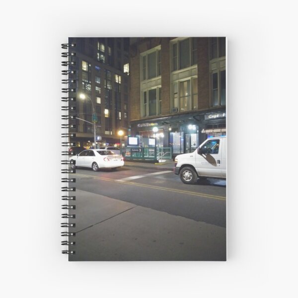 Van, #Van, Manhattan, #Manhattan, New York, #NewYork, NYC, #NYC, New York City, #NewYorkCity Spiral Notebook