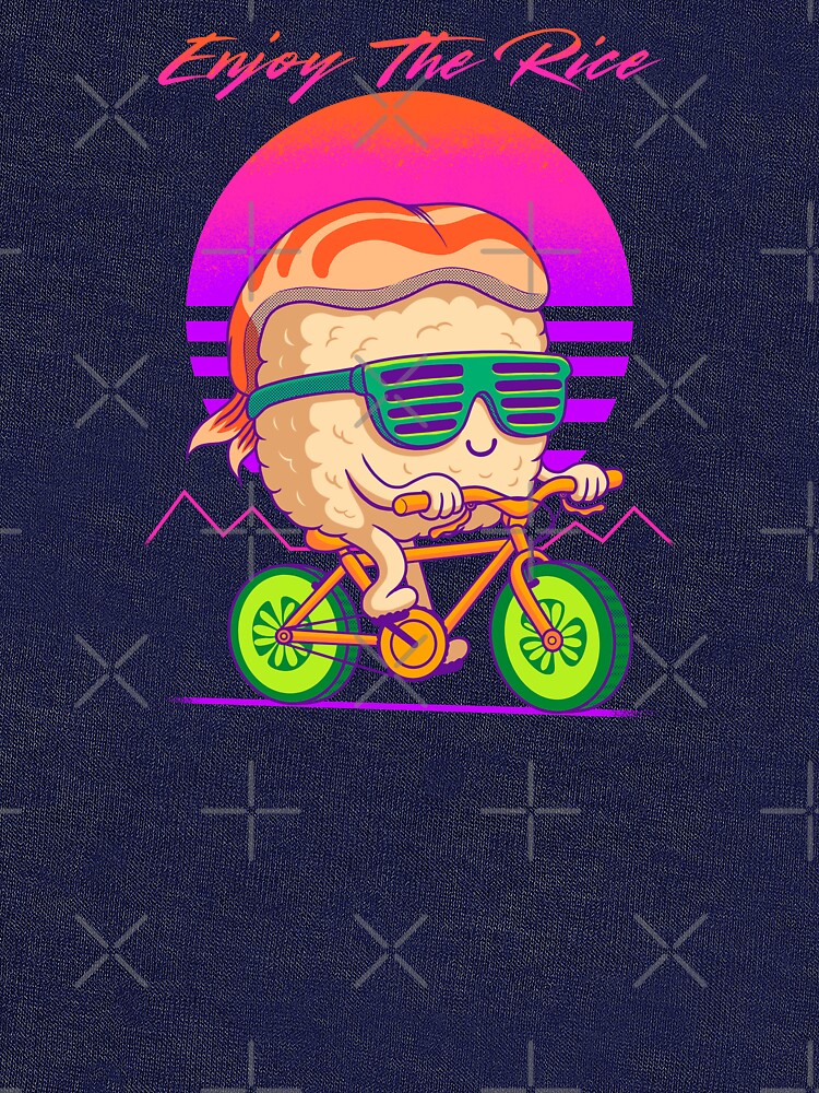 Thumbnail 7 of 7, Tri-blend T-Shirt, Enjoy The Rice for sushi lovers designed and sold by sachpica.