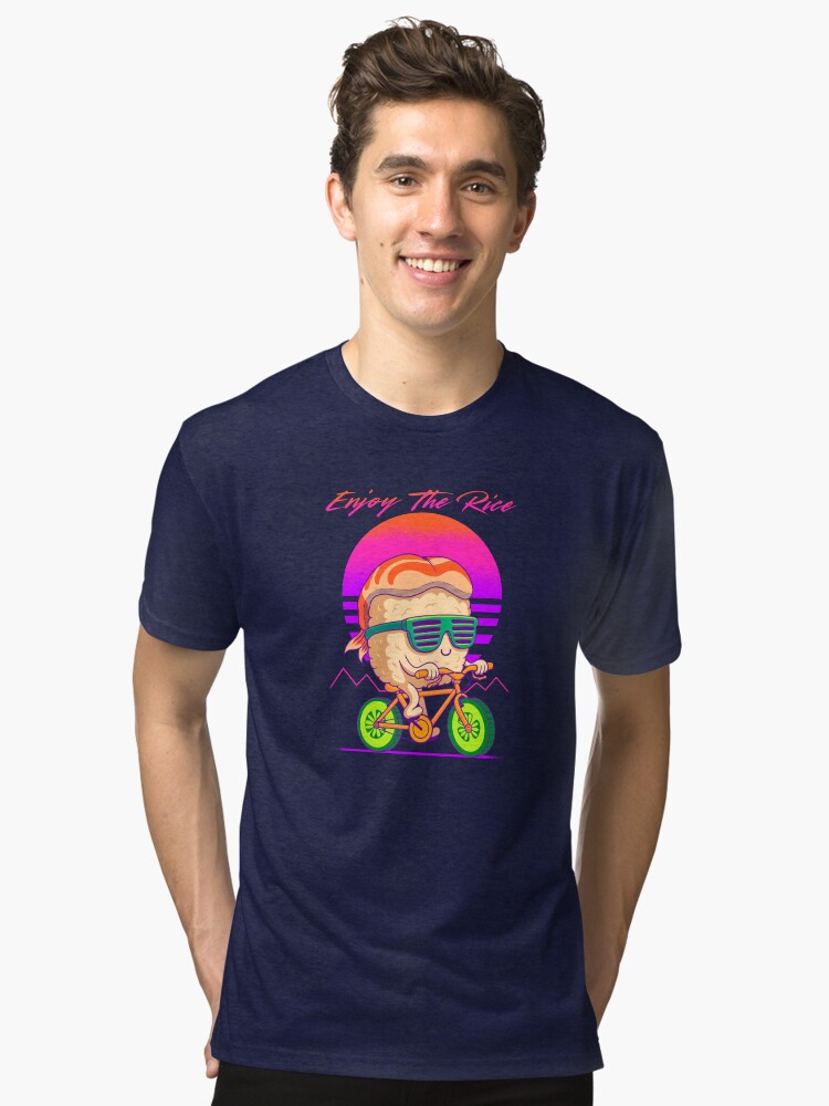 Thumbnail 1 of 7, Tri-blend T-Shirt, Enjoy The Rice for sushi lovers designed and sold by sachpica.