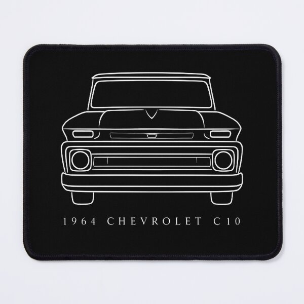Item preview, 1964 Chevy C10 Front View – Classic Pickup Line Art for Truck Enthusiasts designed and sold by TheArtOfCar.