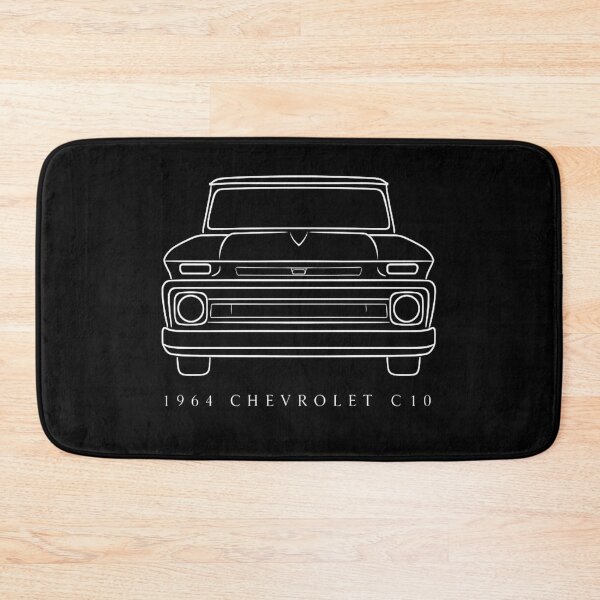 Item preview, 1964 Chevy C10 Front View – Classic Pickup Line Art for Truck Enthusiasts designed and sold by TheArtOfCar.
