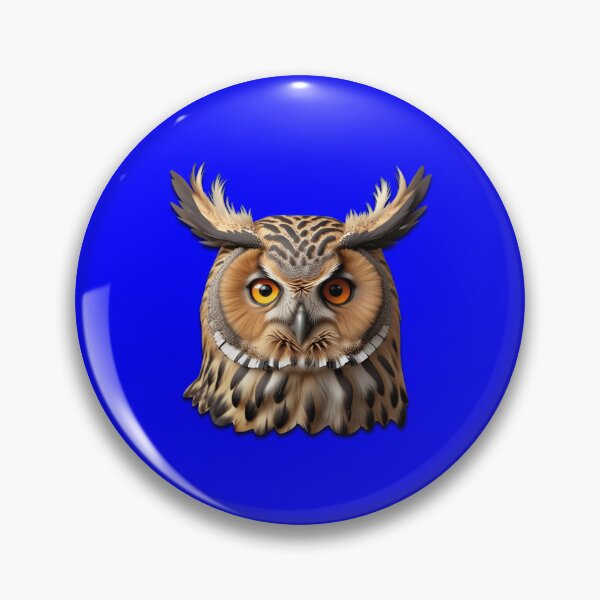 Item preview, OWL HEAD (#0000FF) designed and sold by Marlon Oseguera.