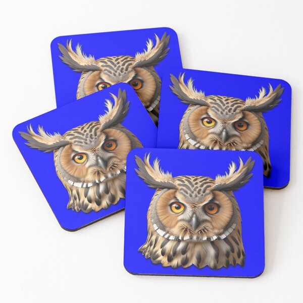 Item preview, OWL HEAD (#0000FF) designed and sold by Marlon Oseguera.