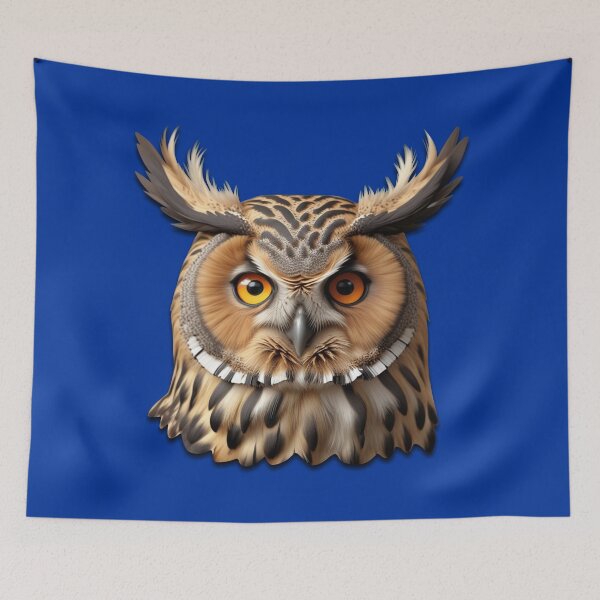 Item preview, OWL HEAD (#003399) designed and sold by Marlon Oseguera.