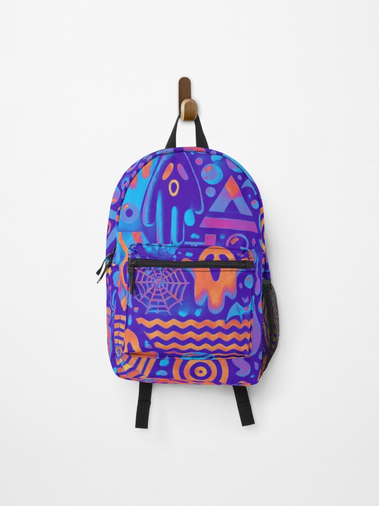 Thumbnail 1 of 3, Backpack, 90s pattern designed and sold by TEEJAMBOREE.