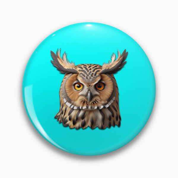 Item preview, OWL HEAD (#00FFFF) designed and sold by Marlon Oseguera.