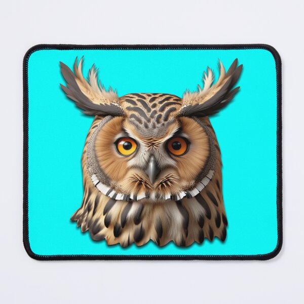 Item preview, OWL HEAD (#00FFFF) designed and sold by Marlon Oseguera.