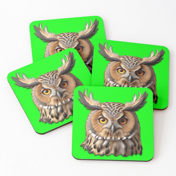 Item preview, OWL HEAD (#00FF00) designed and sold by Marlon Oseguera.