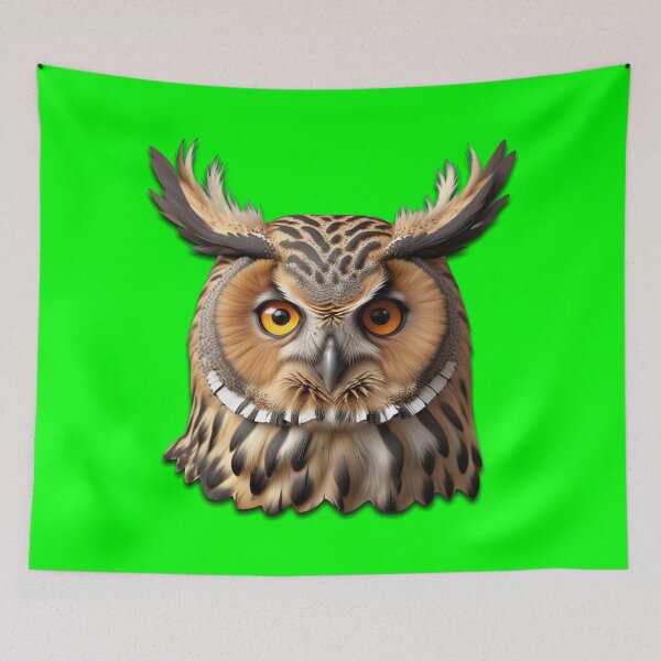 Item preview, OWL HEAD (#00FF00) designed and sold by Marlon Oseguera.