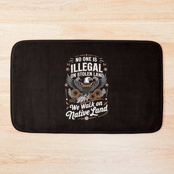 Item preview, No One Is Illegal On Stolen Land we walk on native land designed and sold by MAKOPOKOShop.