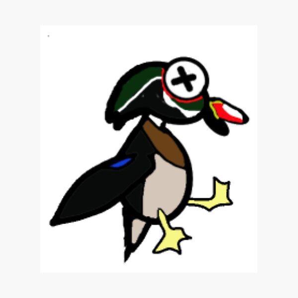Item preview, Wood Duck Dead Duck Hunting Funny Woodie - Mato Patos Sticker designed and sold by MatoPatos.