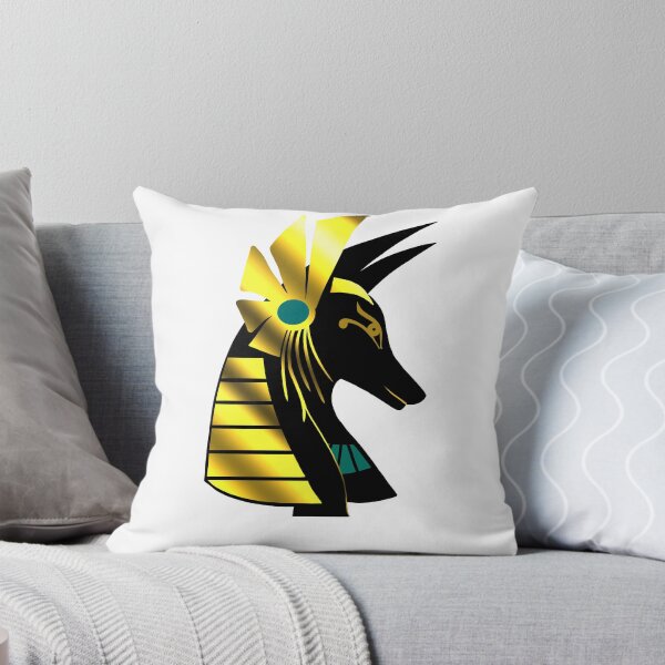 Item preview, Anubis ancient Egyptian god of the afterlife black and gold designed and sold by Fereshteh  Gilaki.