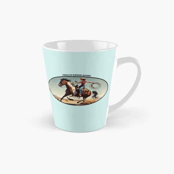 Item preview, Western Woman Cowgirl Riding a Horse and Using a Rope URM designed and sold by urmaddad.