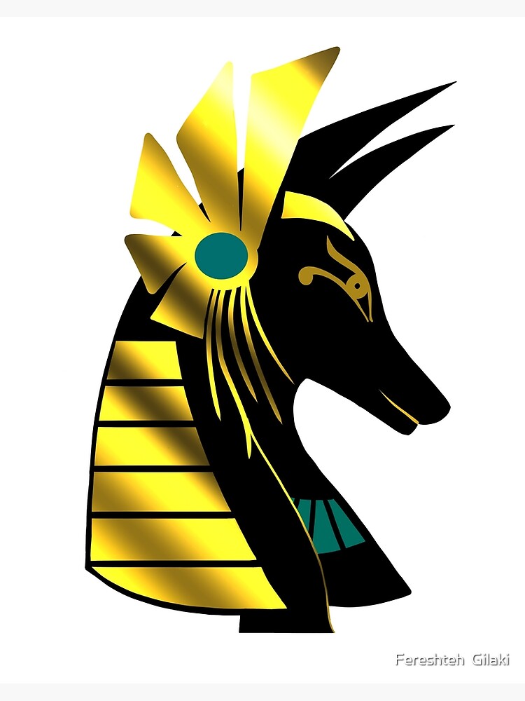 Anubis Ancient Egyptian God Of The Afterlife Black And Gold Anubis Ancient Egyptian God Of The Afterlife Black And Gold