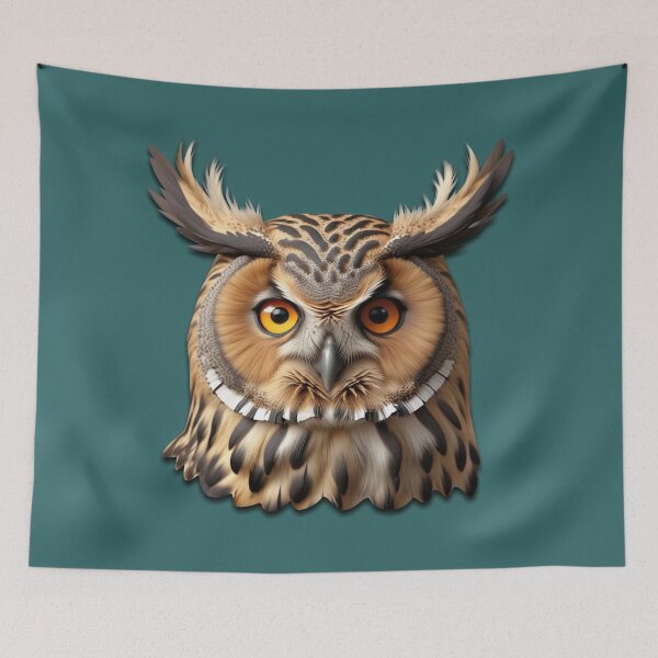 Item preview, OWL HEAD (#336666) designed and sold by Marlon Oseguera.
