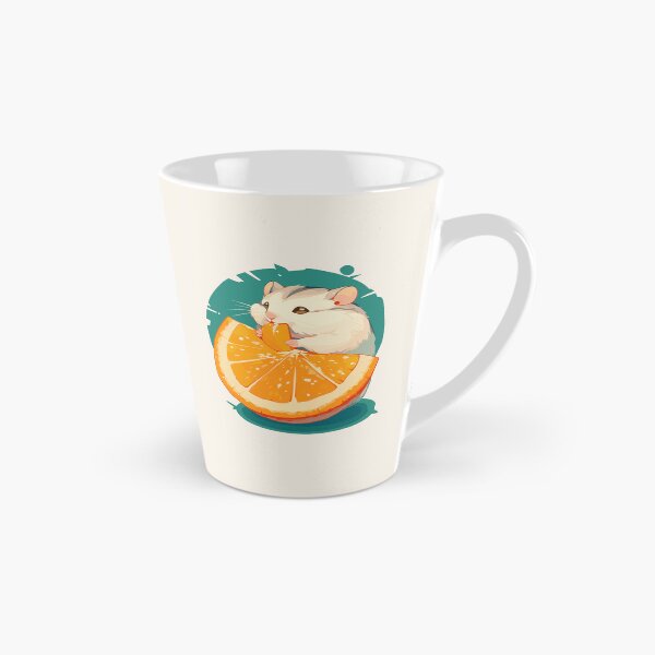 Item preview, Winter white hamster eating an orange designed and sold by etherElric.
