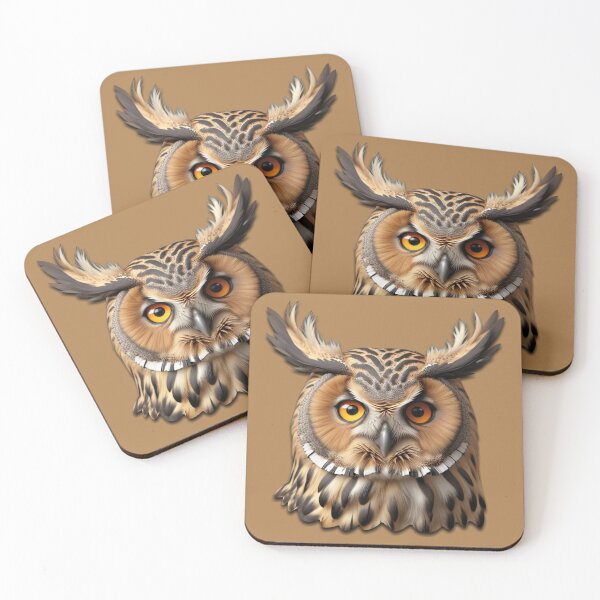 Item preview, OWL HEAD (#AF8150) designed and sold by Marlon Oseguera.