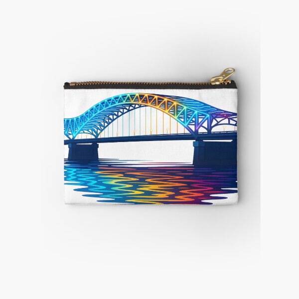 Item preview, Hernando de Soto Bridge Lights – Memphis Skyline Glow designed and sold by Globalcitytees.