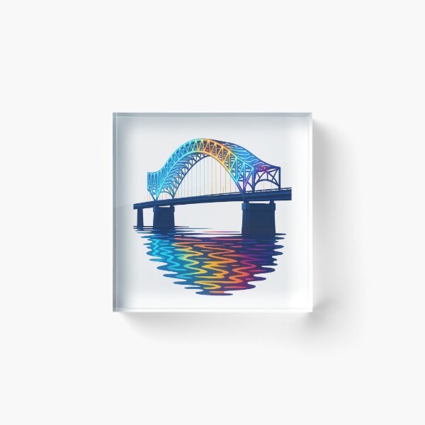 Item preview, Hernando de Soto Bridge Lights – Memphis Skyline Glow designed and sold by Globalcitytees.