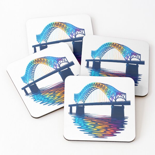 Item preview, Hernando de Soto Bridge Lights – Memphis Skyline Glow designed and sold by Globalcitytees.