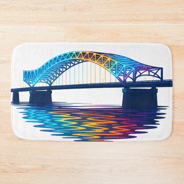 Item preview, Hernando de Soto Bridge Lights – Memphis Skyline Glow designed and sold by Globalcitytees.