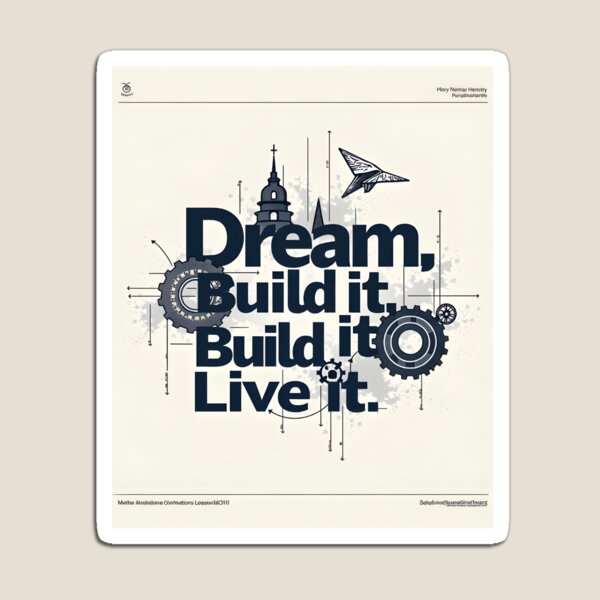 Item preview, "Dream, Build It, Live It – Inspiring Design  designed and sold by nhk999.