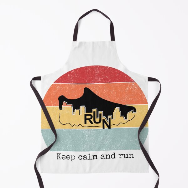 Item preview, Keep calm and run - retro colorful design designed and sold by siempredesign.
