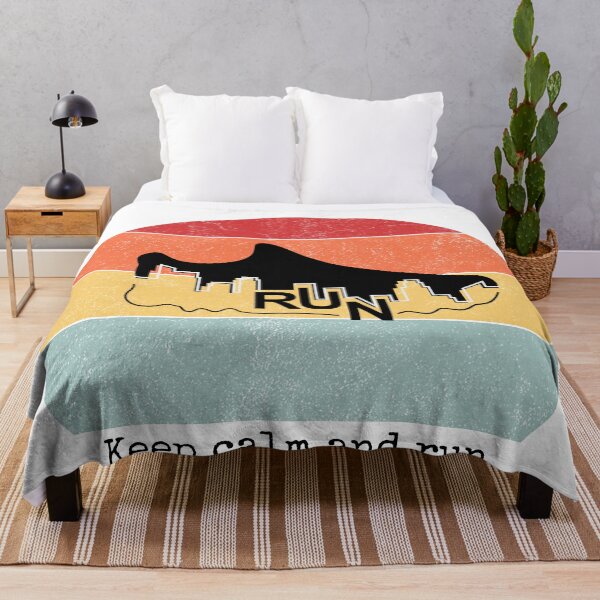 Item preview, Keep calm and run - retro colorful design designed and sold by siempredesign.