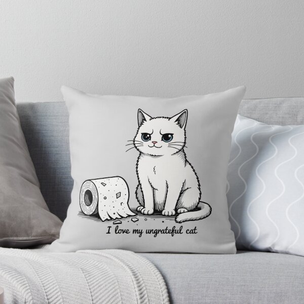 Item preview, I love my ungrateful cat  designed and sold by Kaurisdigital.
