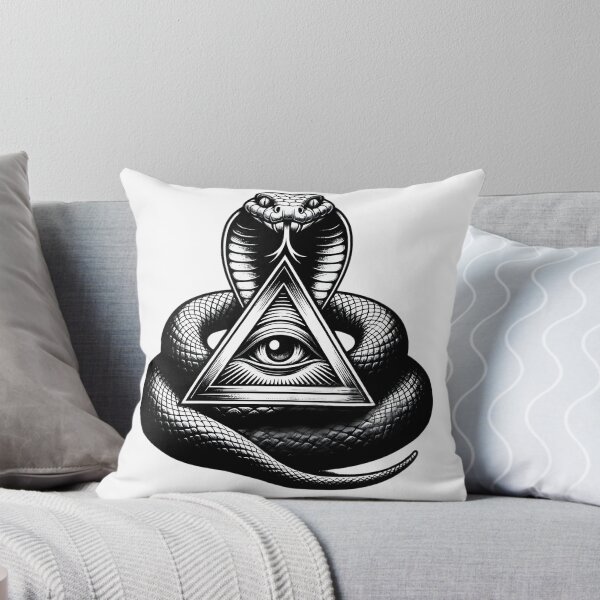 Item preview, Snake With Third eye, Third Eye Snake With Butterflies designed and sold by DammyK89.