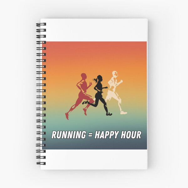 Item preview, Running is my happy hour - retro colorful design designed and sold by siempredesign.